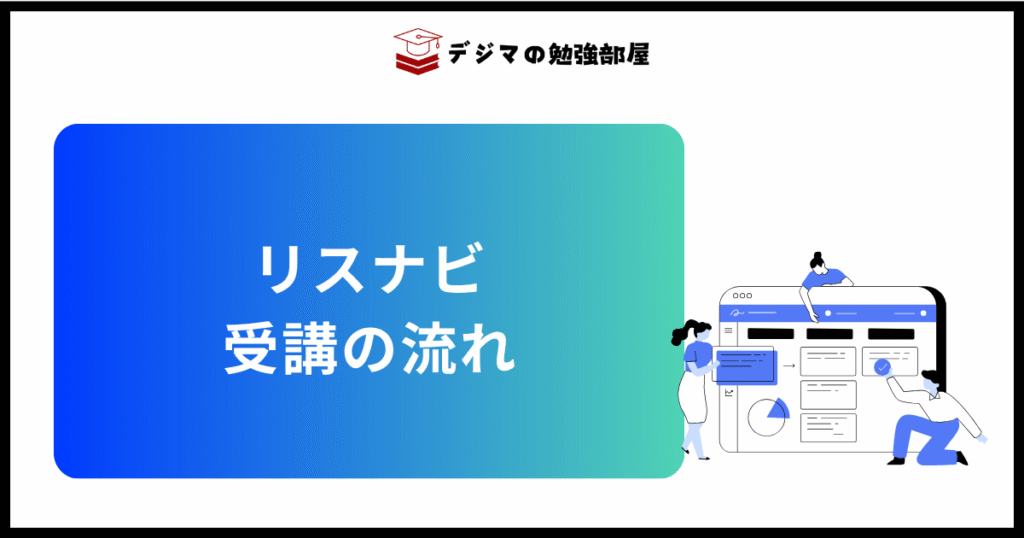 Webマーケティングスクール「リスナビ」を受講するための流れ